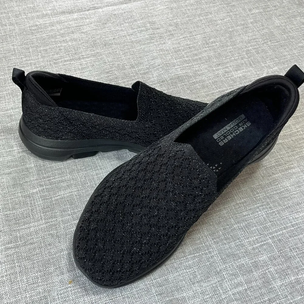 Sketchers Air Cooled Ultra Go Black Slip-on Sneaker Size 6.5 - Picture 5 of 7